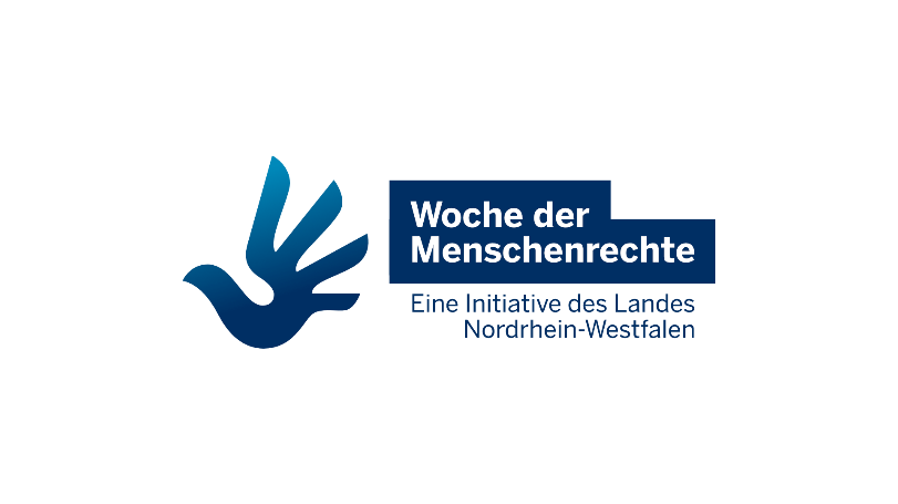 Das Logo der Woche der Menschenrechte als Initiative des Landes NRW