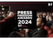 Die Press Freedom Awards 2024 von Reporter ohne Grenzen wurden am 3. Dezember in Washington D.C. verliehen. © RSF